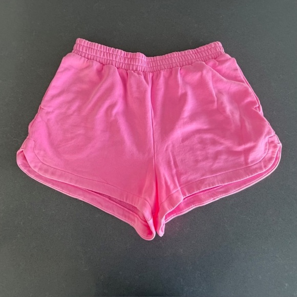 GAP Pants - Women's Gap Neon Pink Sweatshirt Shorts Large L EUC